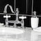 Kingston Brass KS3911PX Restoration Bathroom Bridge Faucet, Polished Chrome KS3911PX - alternate 5